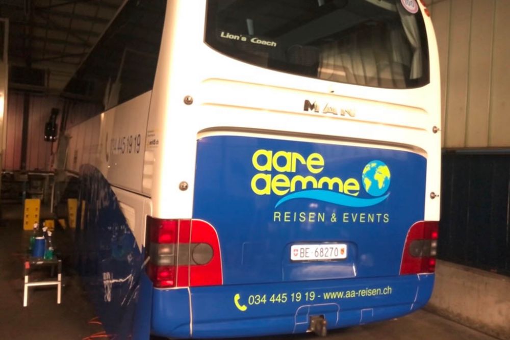Beschriften Man Bus Reisecar Aare Aemme Reisen Events 10