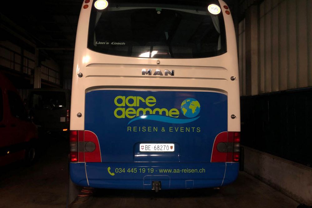 Beschriften Man Bus Reisecar Aare Aemme Reisen Events 12