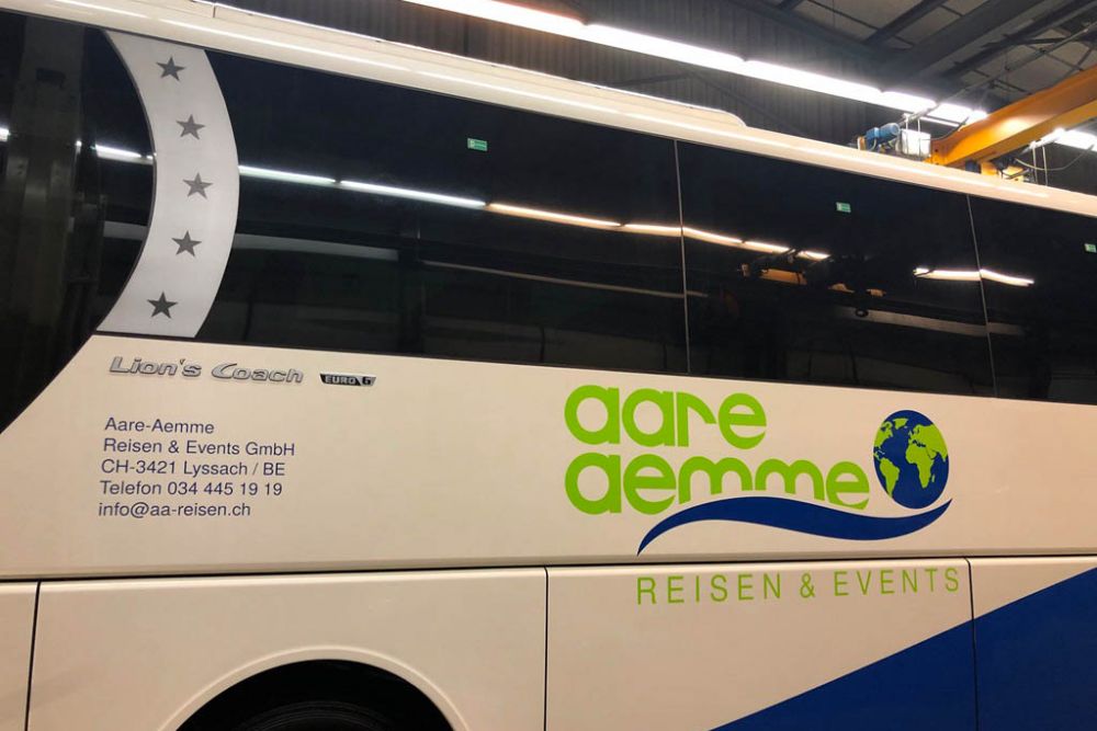 Beschriften Man Bus Reisecar Aare Aemme Reisen Events 15