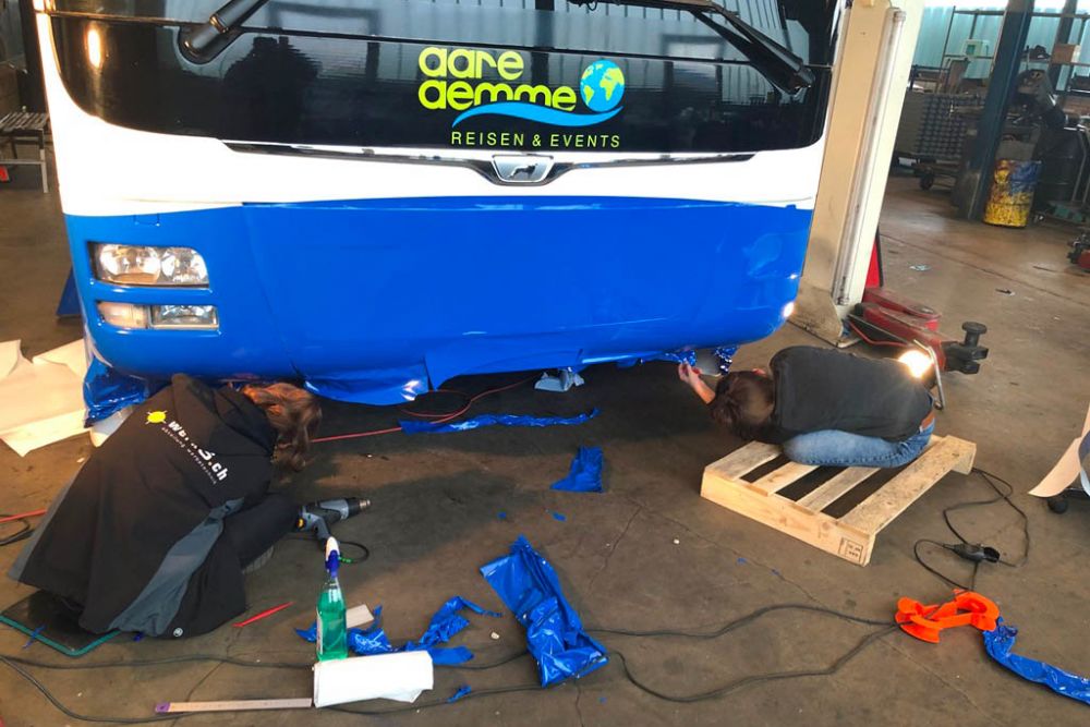 Beschriften Man Bus Reisecar Aare Aemme Reisen Events 18