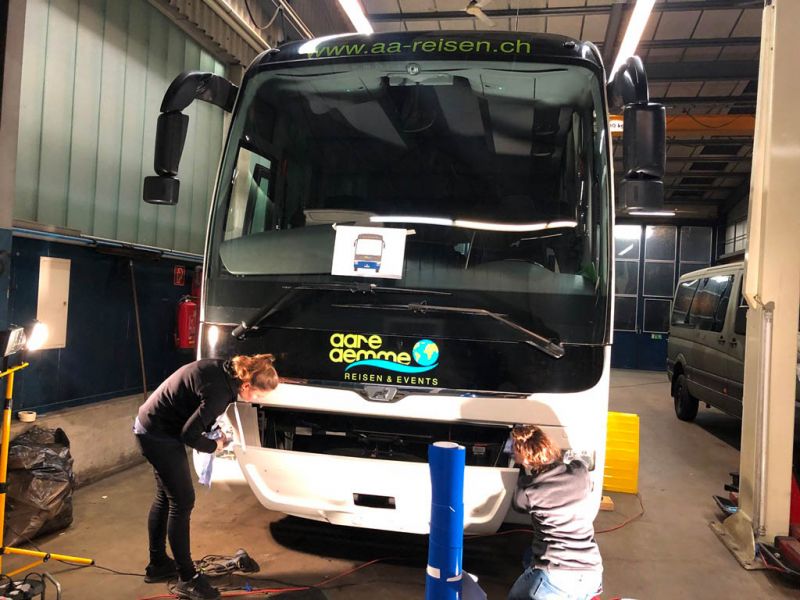 Folierung neuer MAN Bus/Car, 2019
