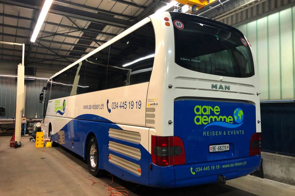 Beschriften Man Bus Reisecar Aare Aemme Reisen Events 24