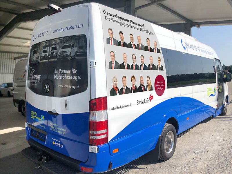 Folierung Kleinbus Merc Sprinter, Juli 2020