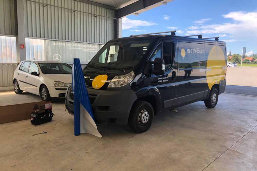 Beschriften Merc Sprinter Kleinbus Aare Aemme Reisen Events 8