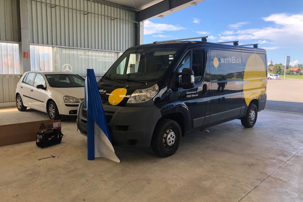 Beschriften Merc Sprinter Kleinbus Aare Aemme Reisen Events 8