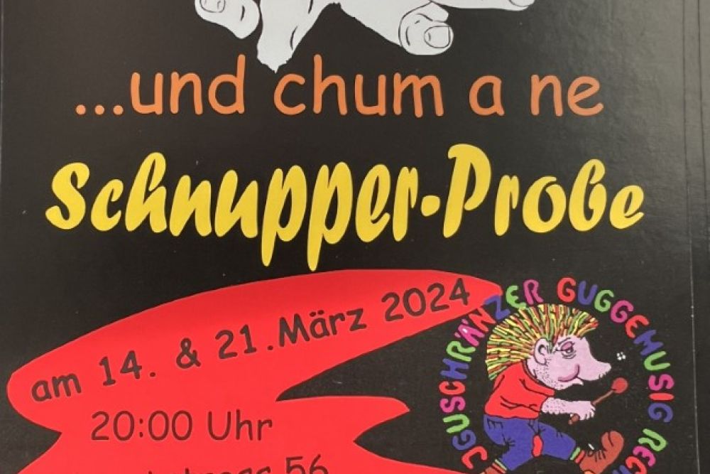 Guggenschränzer Recherwil zu Besuch in Oberbipp 18.02.2024